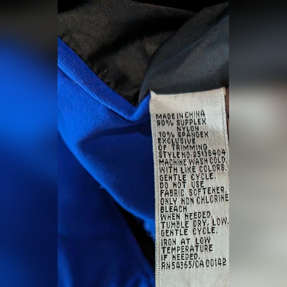 B.N.W. Blue & Black Zip-up Jacket - Picture 5 of 6